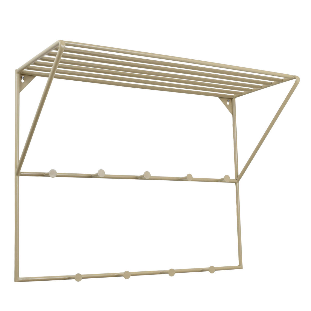 KLEIDERABLAGE Jasmin Schwarz - Schwarz, Metall (80/60/32cm) - LOFT42
