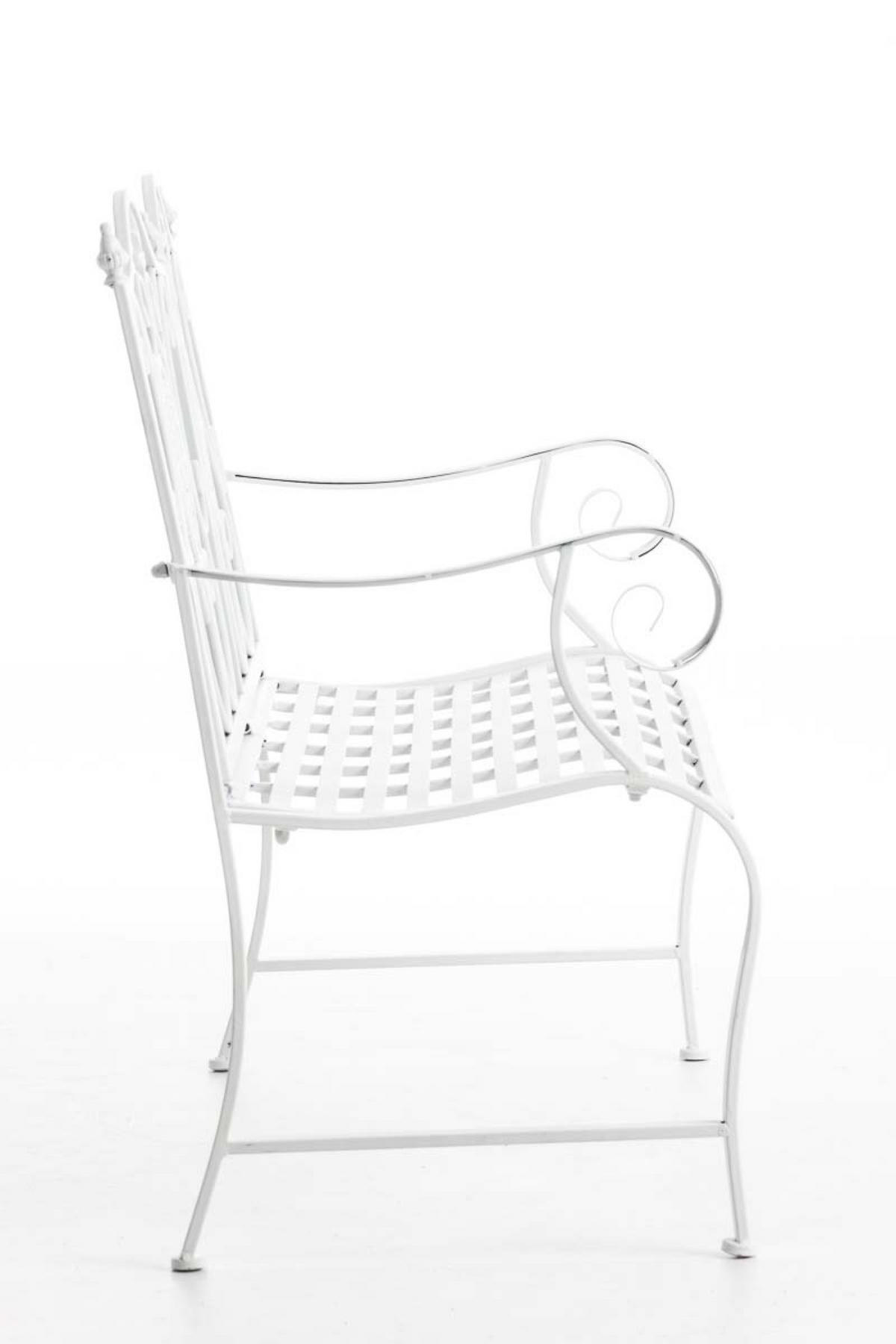 BANK Puncho weiß - Weiß, Metall (116/53/94cm) - TPFGarden