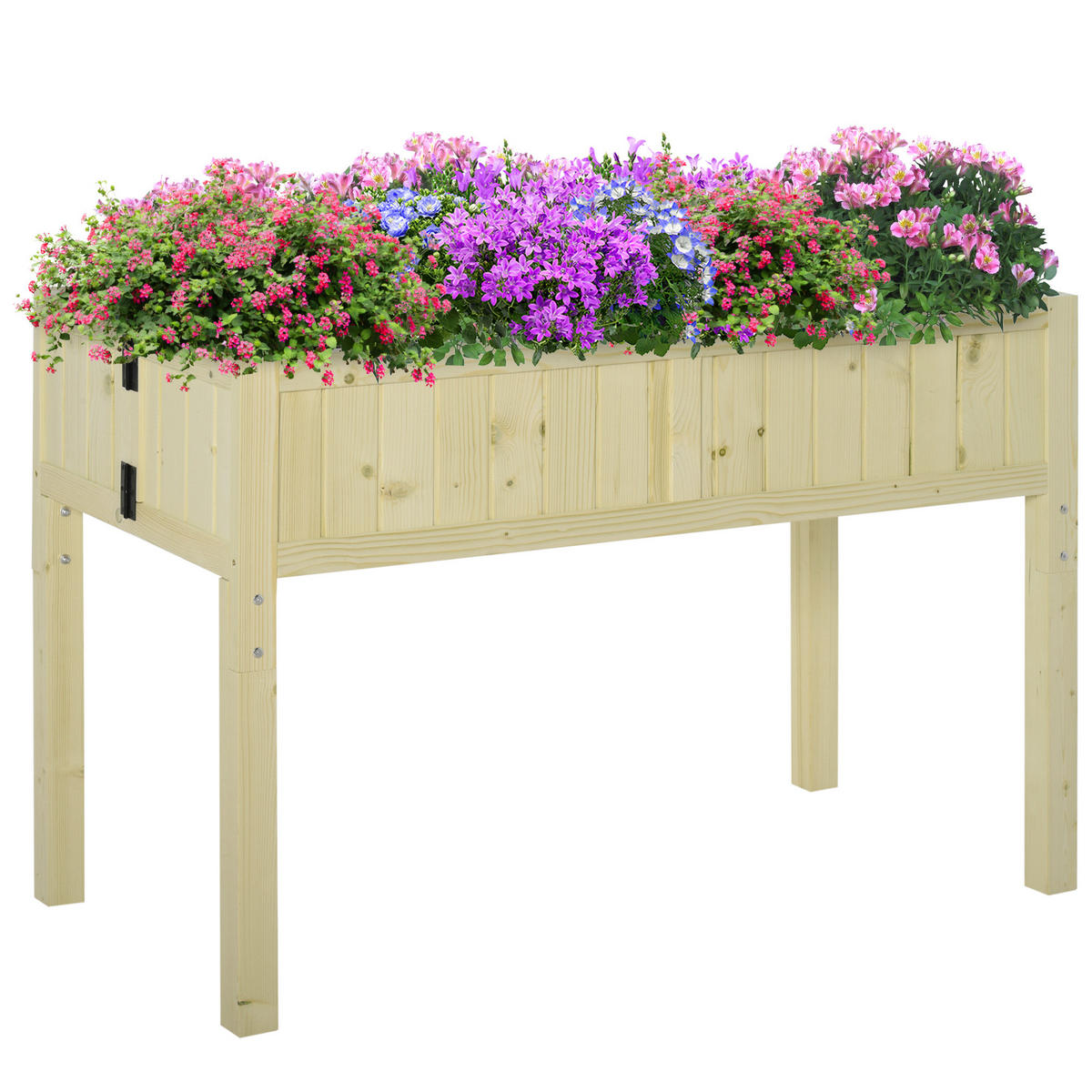 HOCHBEET, Klappbares erhöhtes Beet, 115 x 56 x 76 cm, Holz - Multicolor, Holzwerkstoff (115/76/56cm) - FORIOUS