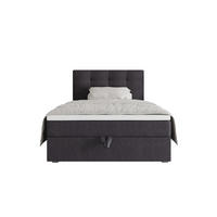 BOXBETT FADO 2 90x200, mit Matratze H3 und Topper, Cosmic 97 - Grau, Holz/Kunststoff (90/200cm) - Bedante