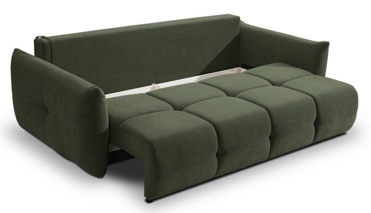 SOFA Grün BASTO Mit Schlaffunktion - Grün, Textil (245/86/110cm) - Sepro Meble