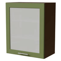 KÜCHENHÄNGESCHRANK Brerra W2S/60 Lava / RAL 6025 farngrün Matt 60 / 32,5 / 72cm - Dunkelgrau/Grün, Holz/Holzwerkstoff (60/72/32.5cm) - Feldmann-Wohnen