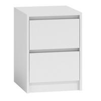 NACHTTISCH KARO K2 - WEISS - Weiß, Holzwerkstoff (40/55/43cm) - CDF