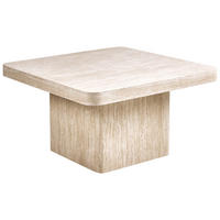 COUCHTISCH Beige Duson - Beige, Holzwerkstoff (80/80/44cm) - Beliani