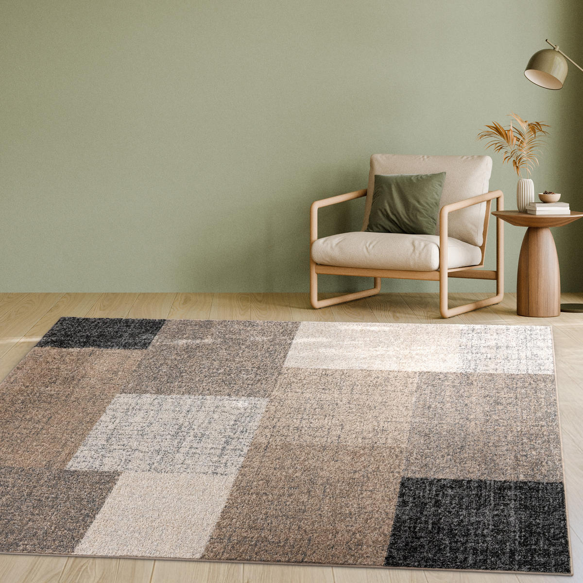 KURZFLORTEPPICH 120/170 cm Mondial 105 - Braun, Textil (120/170cm) - Paco Home