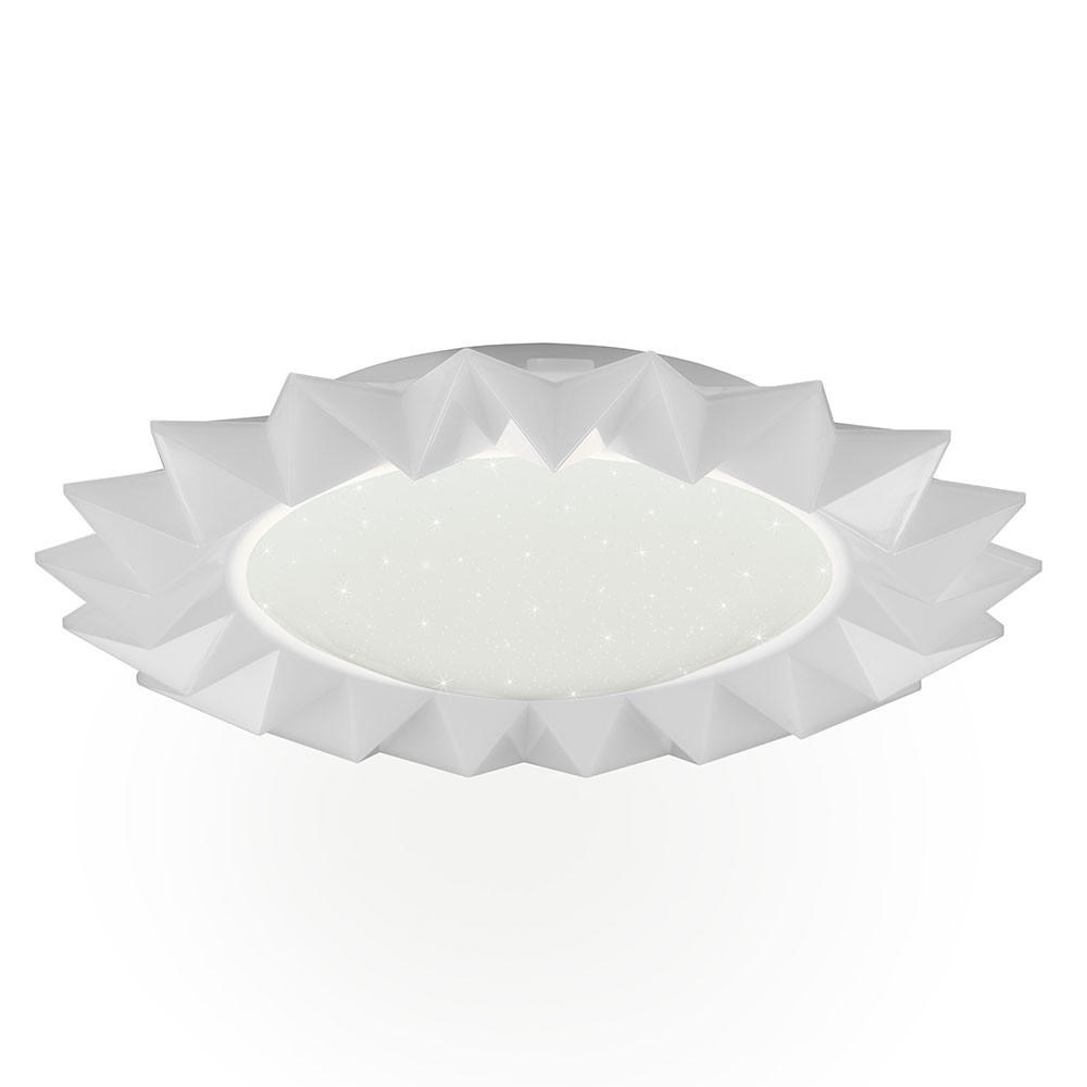 LED DECKENLEUCHTE Kunststoff Weiß SUNFLOWER - Weiß, Kunststoff (41/41/8cm)
