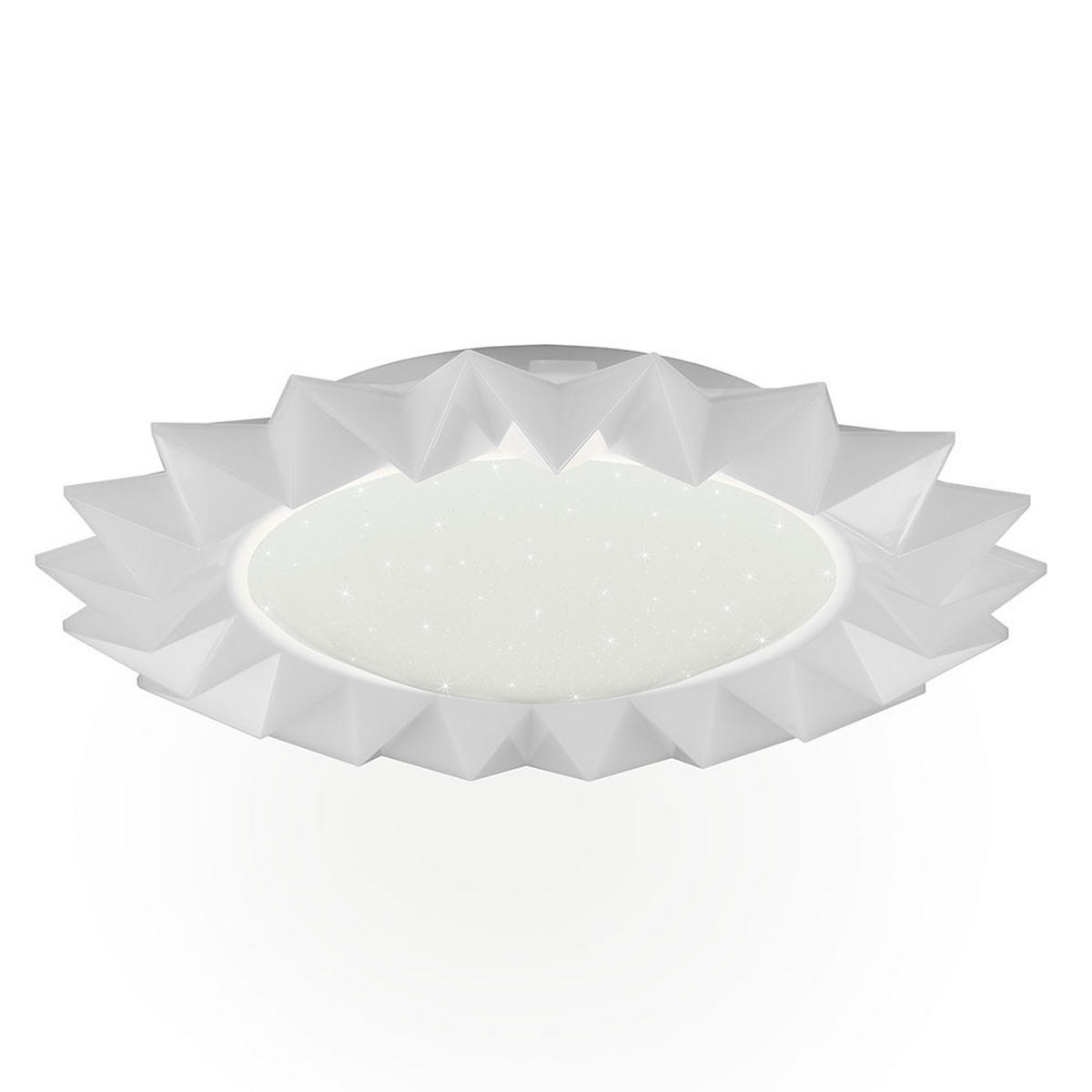 LED DECKENLEUCHTE Kunststoff Weiß SUNFLOWER - Weiß, Kunststoff (41/41/8cm)