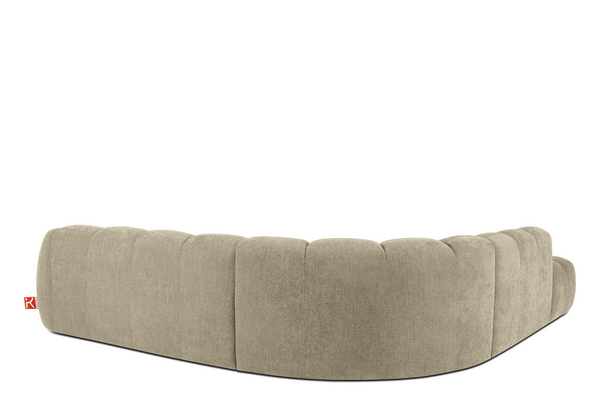 ECKSOFA LINKS FLAVA, Sandfarben - Sandfarben, Holz/Holzwerkstoff (310/314cm) - KONSIMO®