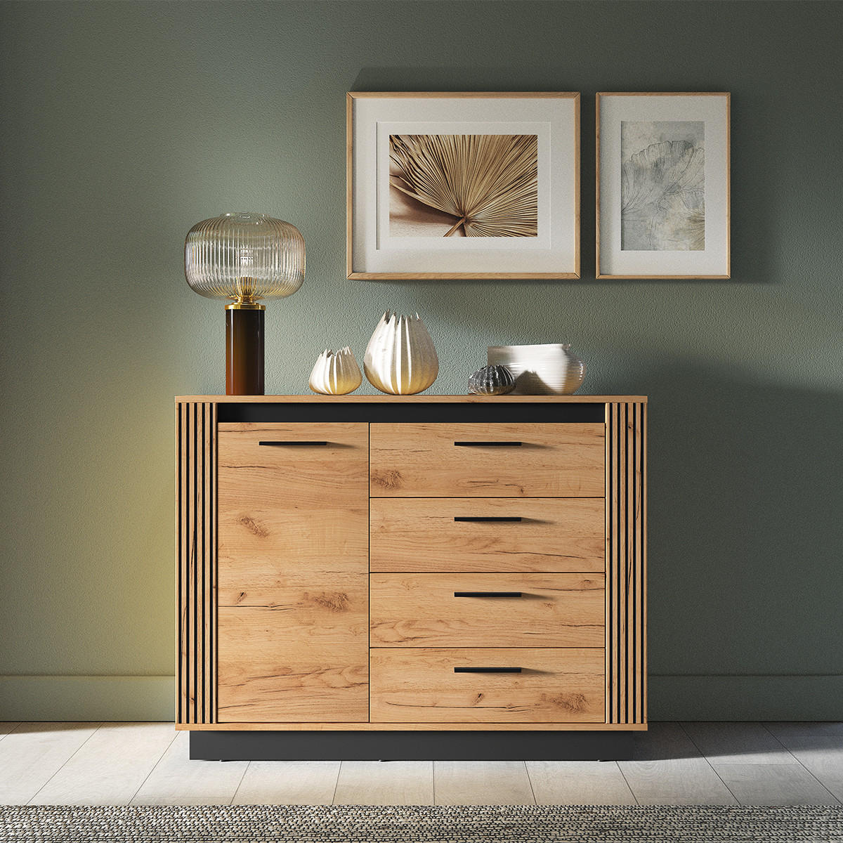 SIDEBOARD Solal Holz - Braun, Holzwerkstoff (115/90/40cm) - Petits-meubles