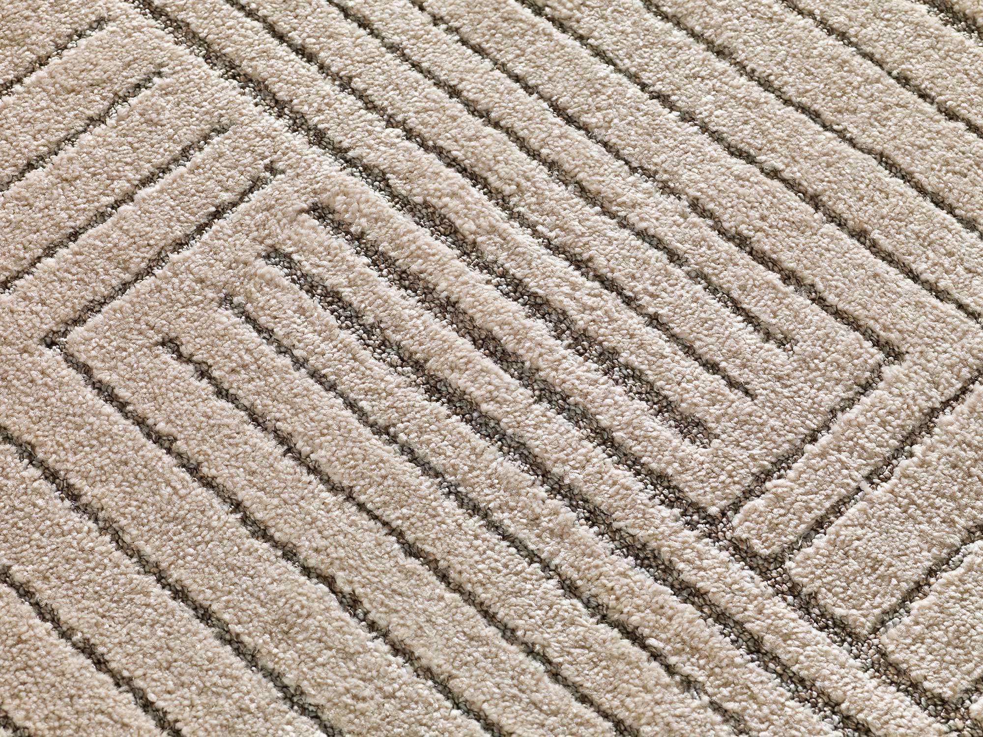 WEBTEPPICH Beige Paula 140/200 cm - Beige, Naturmaterialien/Textil (140/200cm) - Atticgo