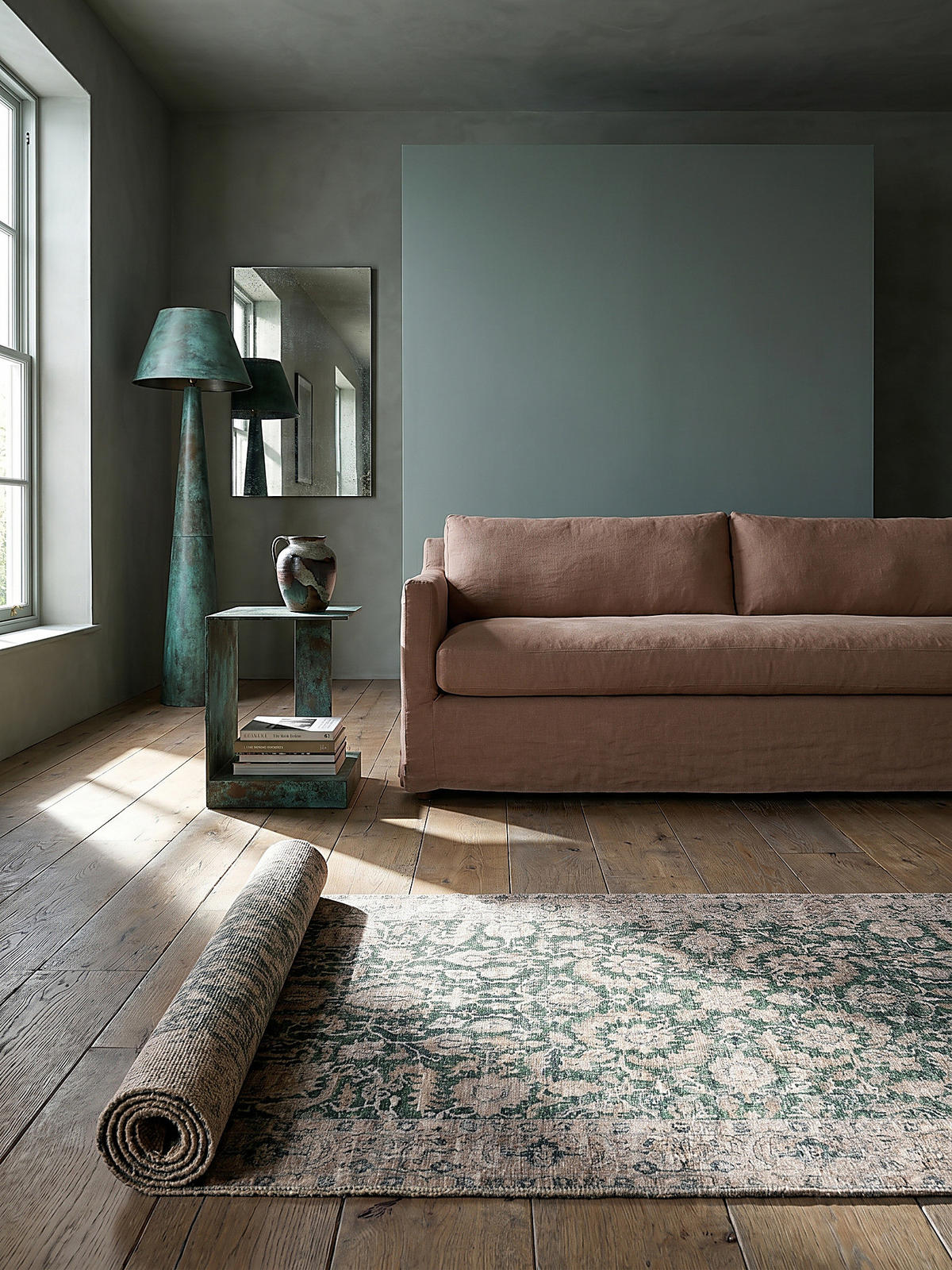 TEPPICH Waschbar HURST, orientalisch, Grün, 60 x 230 cm - Grün, Textil (60/230cm) - KADIMA DESIGN