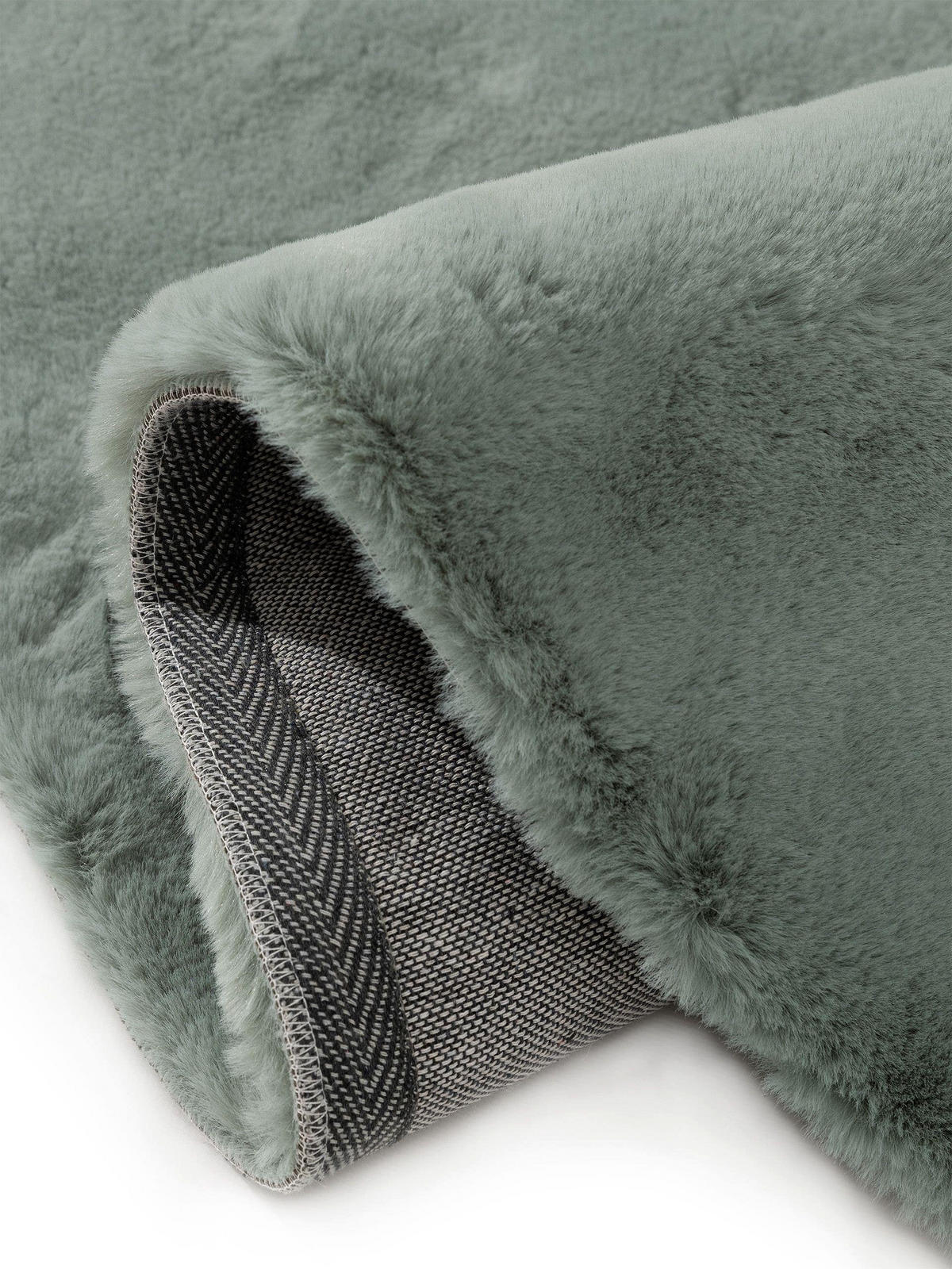 KUNSTFELL-TEPPICH Dave Mint ø 120 cm rund - Mintgrün, Textil (120/120cm) - benuta Nest