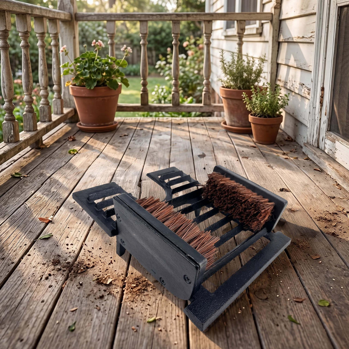 ČISTIČ topánok - čierna, kov (21.5/26.5cm) - Relaxdays