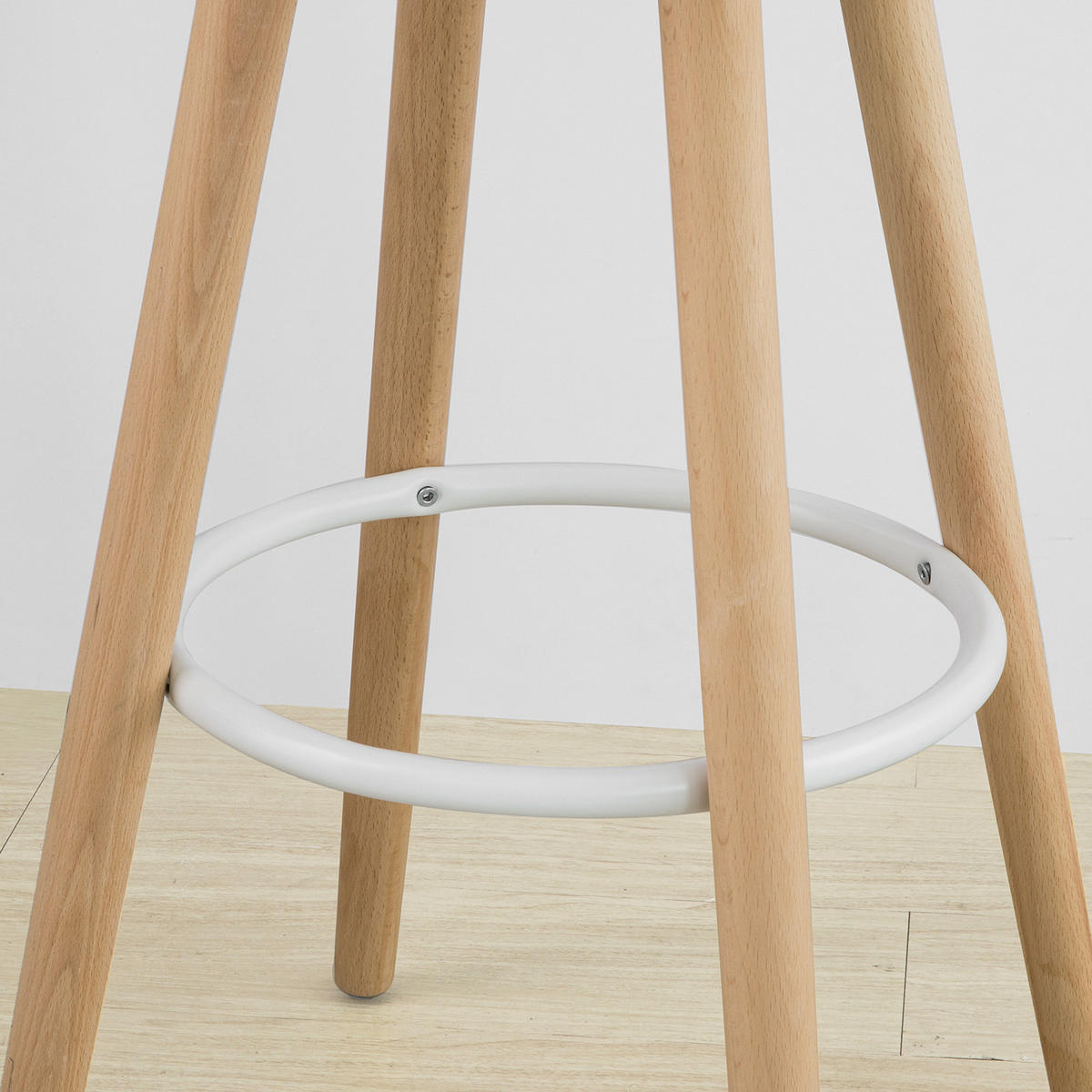 BARHOCKER Buche Weiß - Weiß, Holzwerkstoff (39/92/41cm) - SoBuy