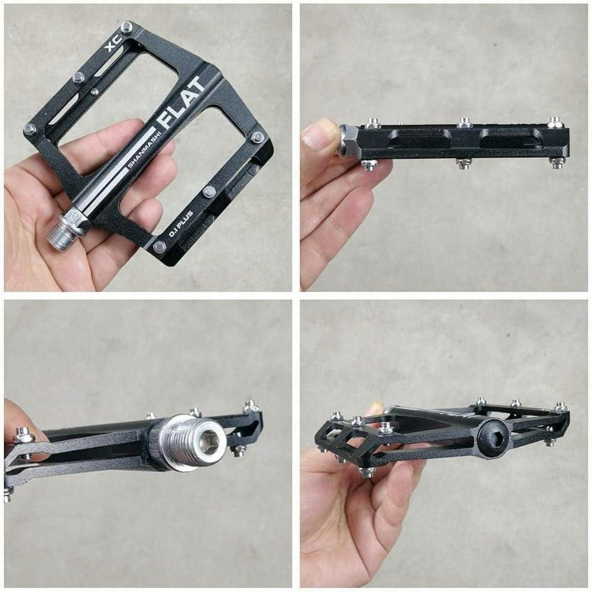 FAHRRADPEDALE Aluminium Anti-Rutsch Grün - Grün, Metall (9.8/1.5/10cm)