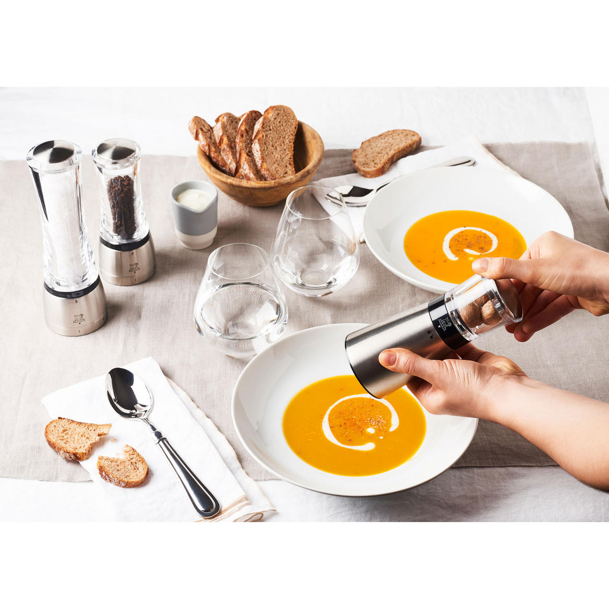 MUSKATMÜHLE Daman 15cm Edelstahl Acryl - Transparent, Kunststoff (6.5/15/6.5cm) - PEUGEOT