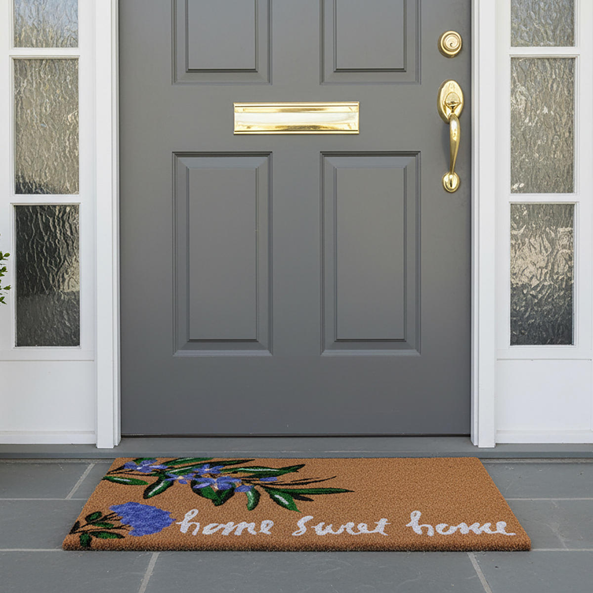 FUSSMATTE - Multicolor, Kunststoff/Textil (60/40cm) - Relaxdays