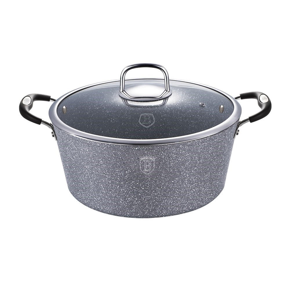 TOPF Grau 24/24/12 cm BH1152N - Grau, Metall (24cm) - Berlinger Haus