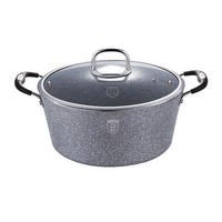 TOPF Grau 24/24/12 cm BH1152N - Grau, Metall (24cm) - Berlinger Haus