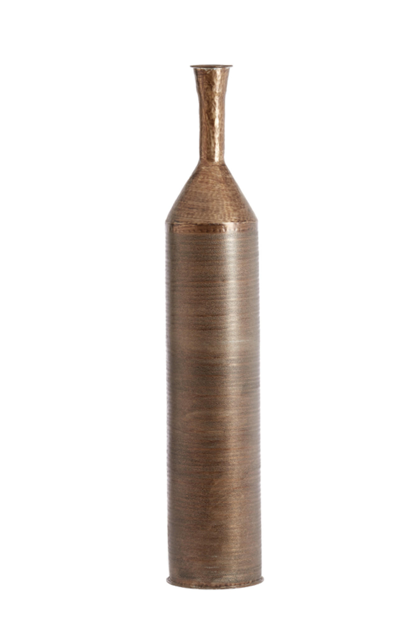 VASE Lisboa Braun Ø20/107 cm - Braun, Metall (107cm) - Light & Living