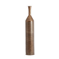 VASE Lisboa Braun Ø20/107 cm - Braun, Metall (107cm) - Light & Living