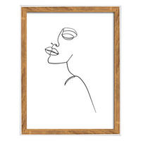 BILDERRAHMEN Silhouette Holzrahmen, 15x20 cm, Natur - Naturfarben, Holzwerkstoff (16.2/21.2cm) - walther design
