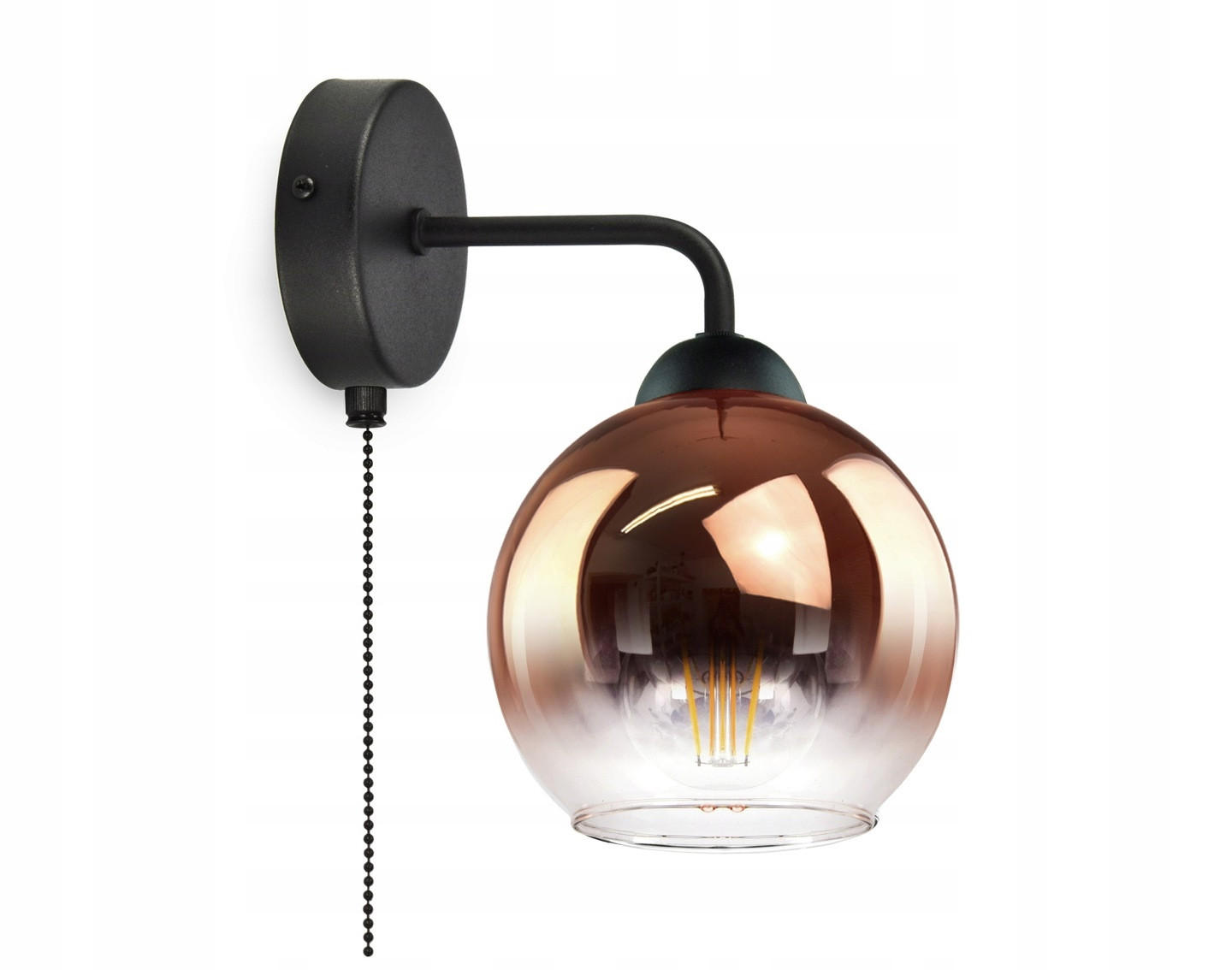 WANDLEUCHTE MASUR - Transparent/Goldfarben, Glas/Metall (20/24/15cm) - kiki design