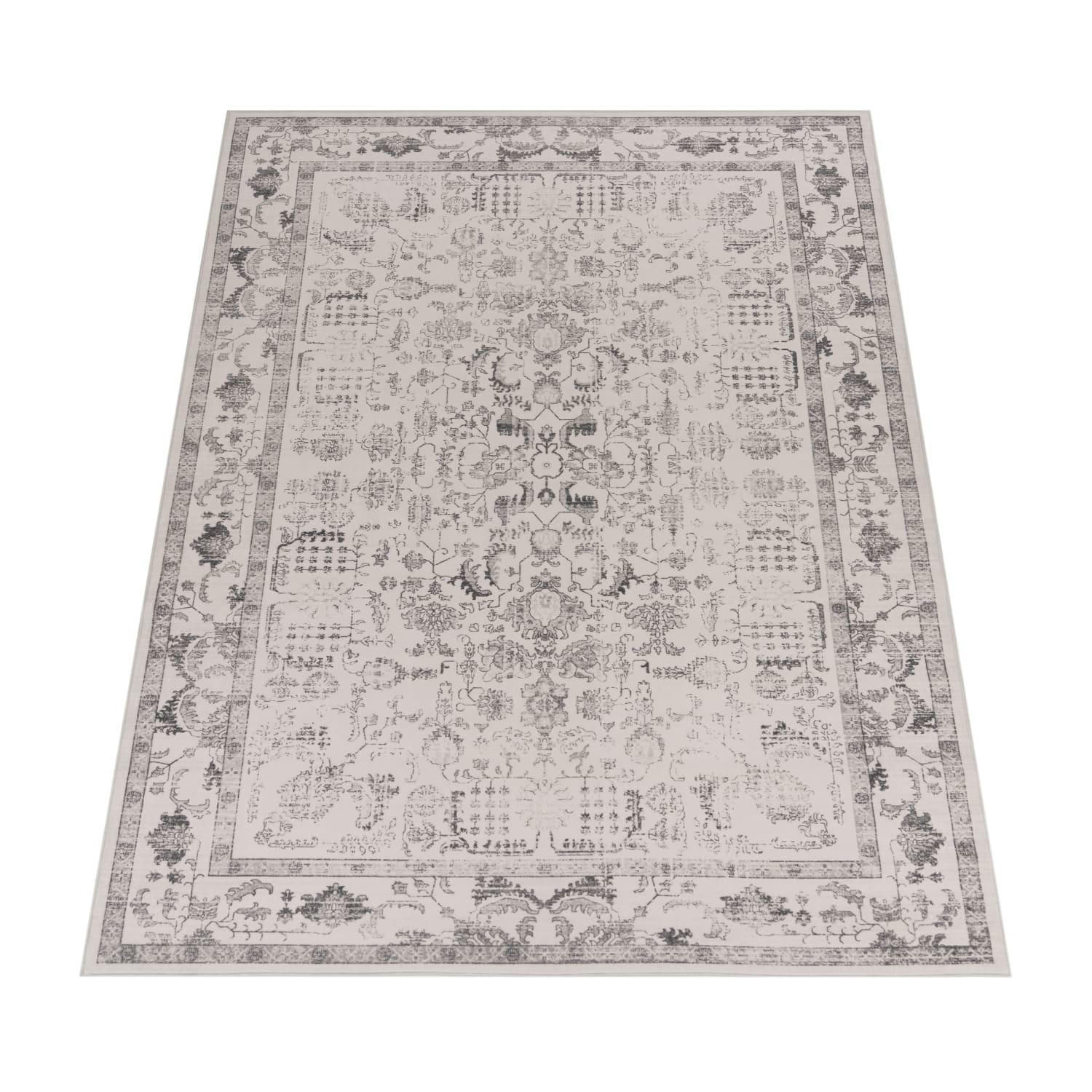 KURZFLOR-TEPPICH SEMER 427 GRAU 120X160 - Grau, Kunststoff (120/160cm) - Paco Home