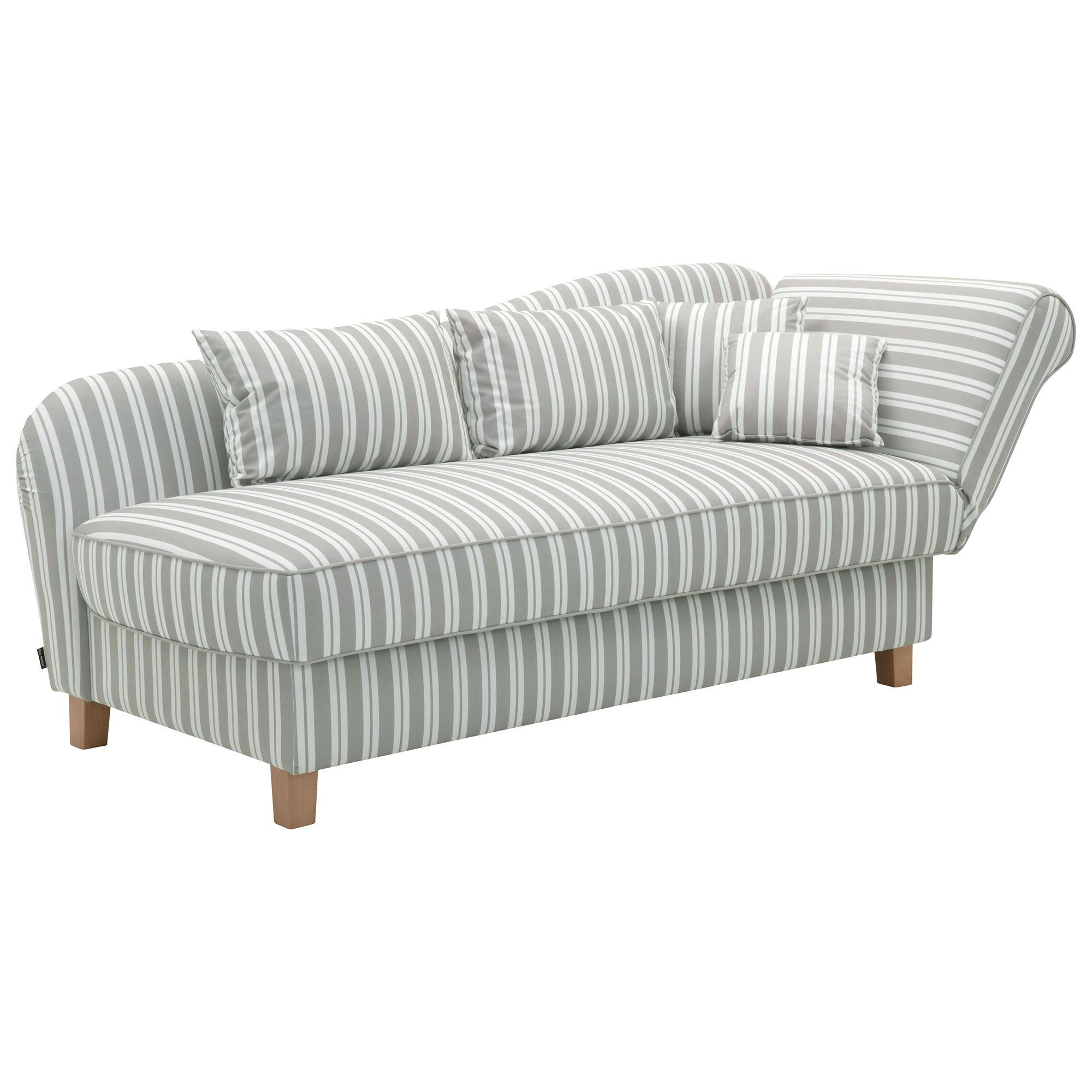 RECAMIERE Armlehne rechts Katia Flachgewebe hellgrau - Hellgrau, Kunststoff (190/88/82cm) - 58aufmkessel