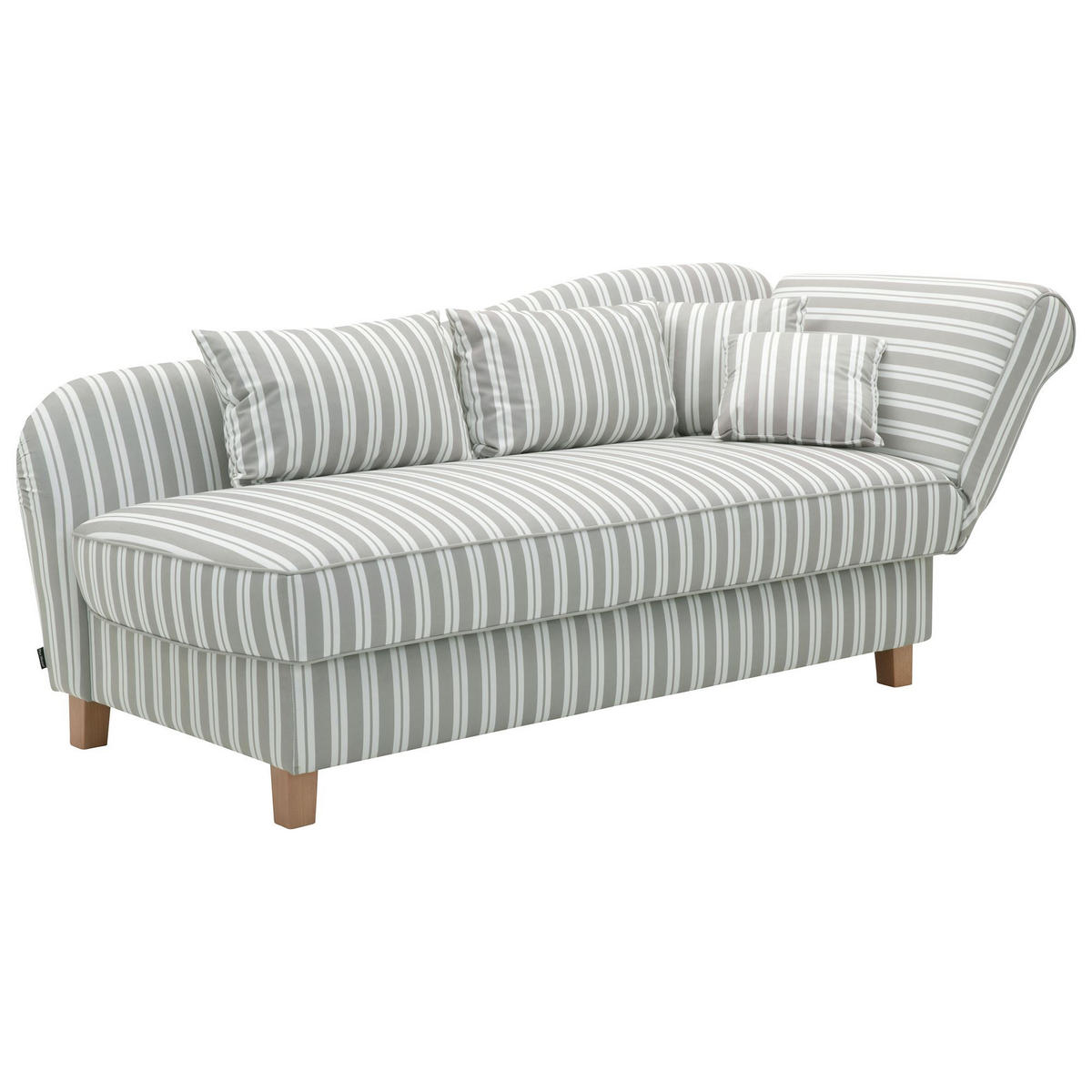 RECAMIERE Armlehne rechts Katia Flachgewebe hellgrau - Hellgrau, Kunststoff (190/88/82cm) - 58aufmkessel