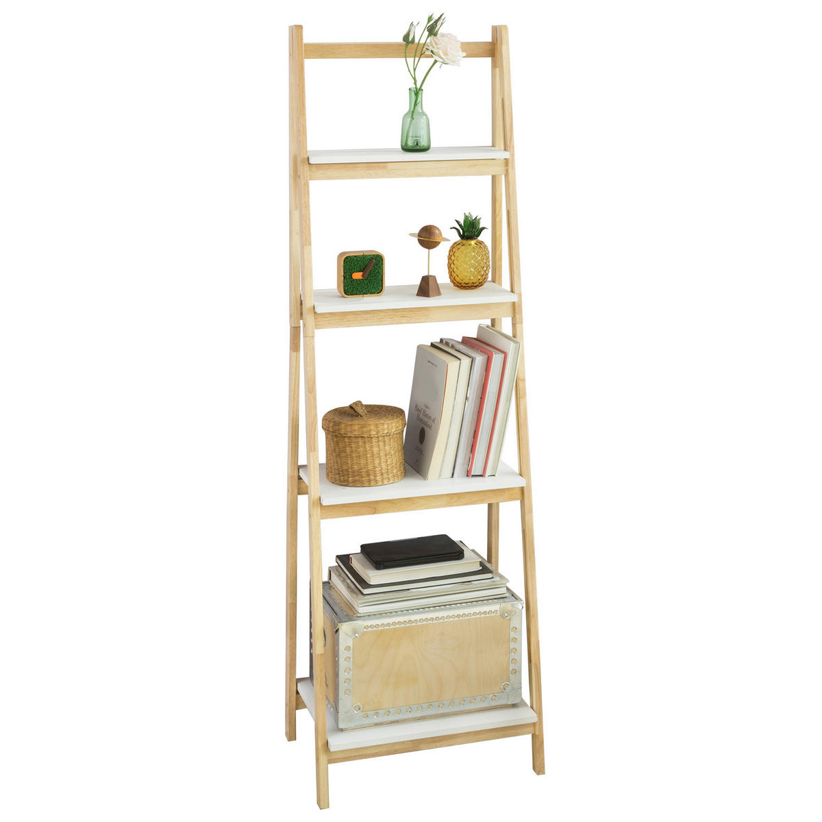 LEITERREGAL Natur - Naturfarben, Holz/Holzwerkstoff (42/140/34cm) - SoBuy