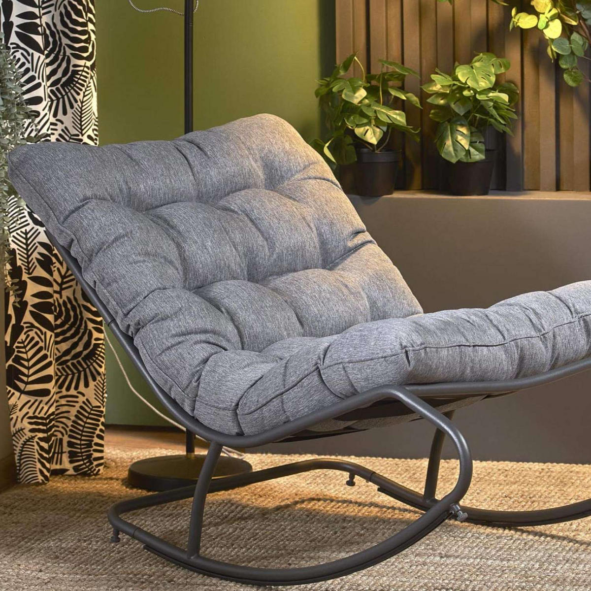 LOUNGESESSEL ALESTE ,Grau - Grau, Metall (70/115/80cm) - KONSIMO®