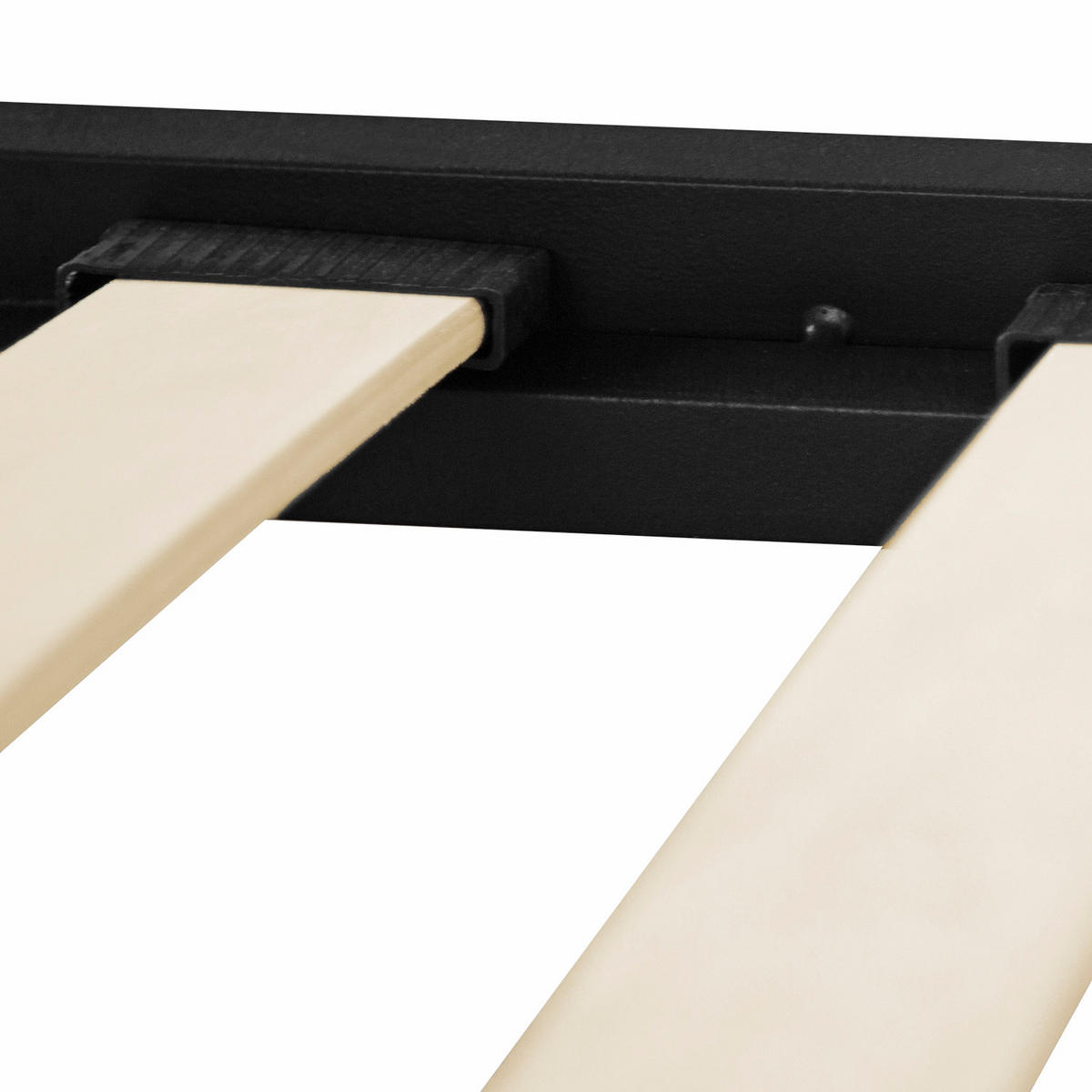 METALLBETT 90/200 cm mit Matratze in Schwarz Braun - Schwarz/Braun, Metall (90/200cm) - Homestyle4u