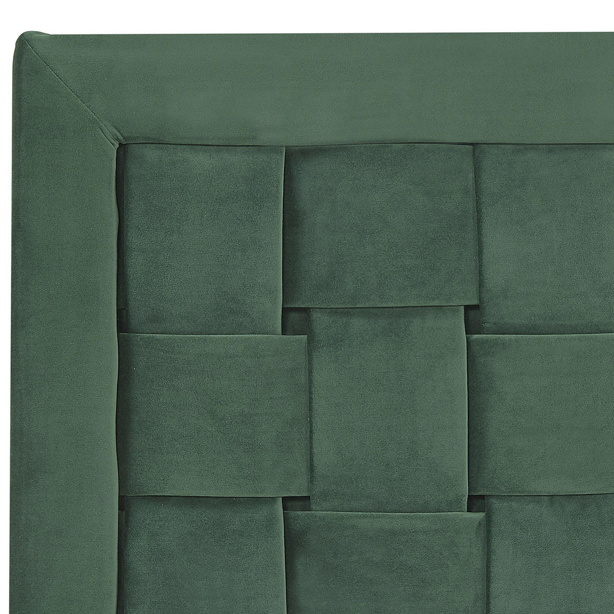 DOPPELBETT 140/200cm Dunkelgrün Limoux - Dunkelgrün, Textil (140/200cm) - Beliani