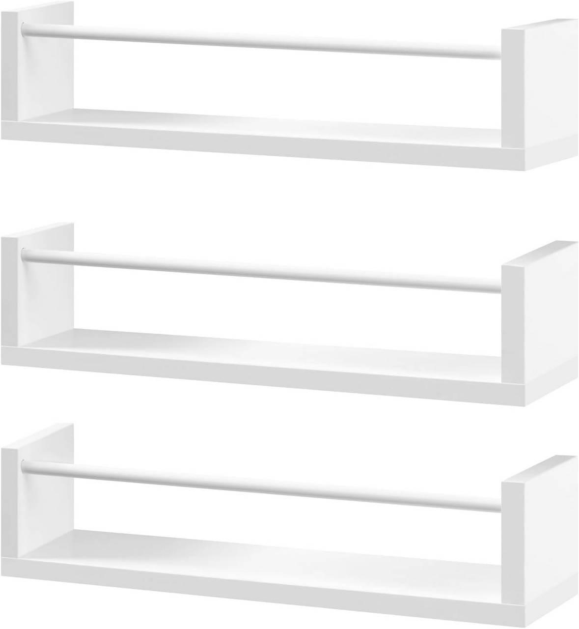 Woltu Wandregal Weiß 40x12x10 cm