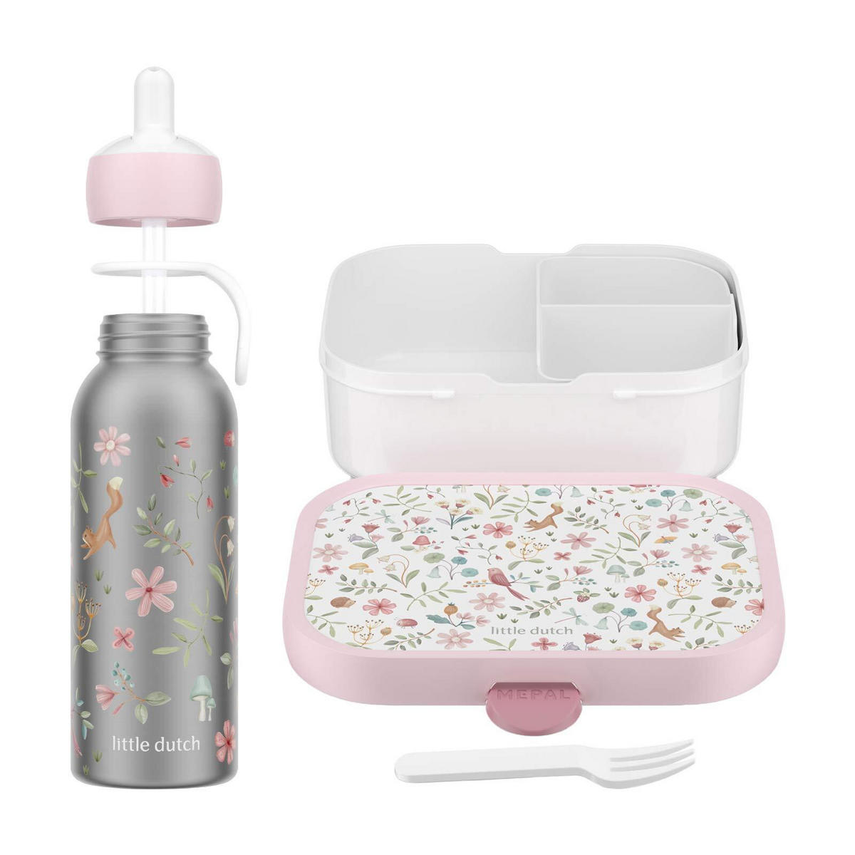 LUNCHSET MIT THERMOFLASCHE Campus Fairy Wonders 2er Set - Weiß/Rosa, Kunststoff (1/1/1cm) - Mepal