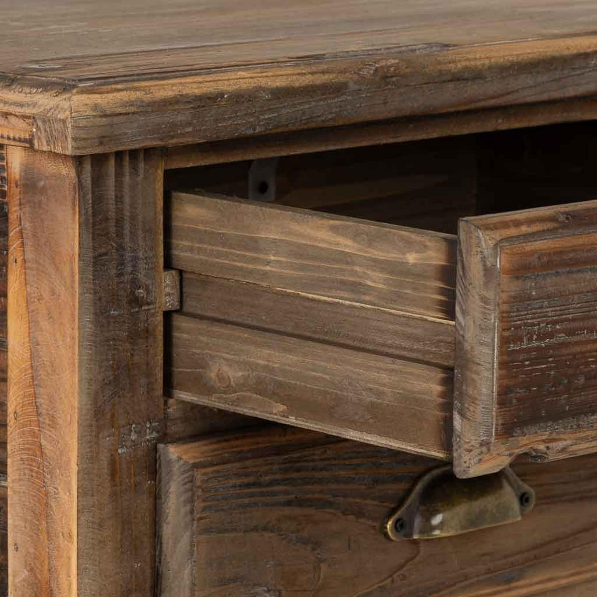 NACHTTISCH aus Holz, 49x38x73cm - Braun, Holz (48.5/72.5/38cm) - Wanderlust