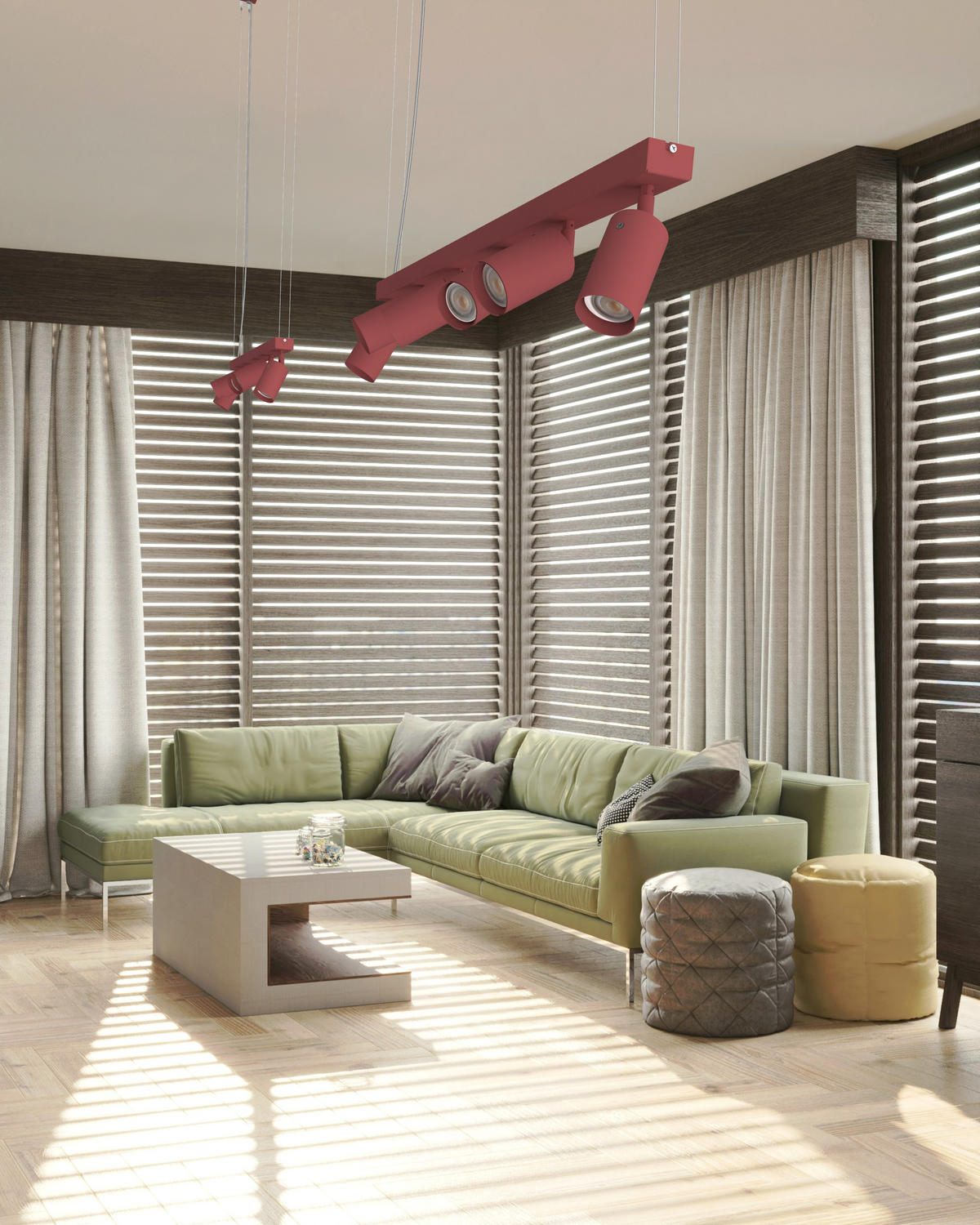 STRAHLER - Rot, Metall (10/90/21cm) - Lumicom