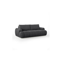 SCHLAFSOFA CORAL 250/100/85 cm mit Bettkasten Stoff Coral 80 - Anthrazit, Textil (250/85/100cm) - Lookway