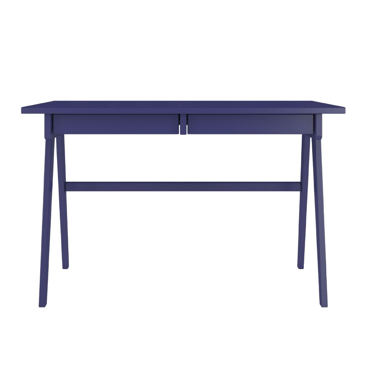 SCHREIBTISCH Edda, 120/65/75 cm in Marineblau, Buchenholz - Dunkelblau, Holz/Buchenholz (65/120/75.5cm) - Visby