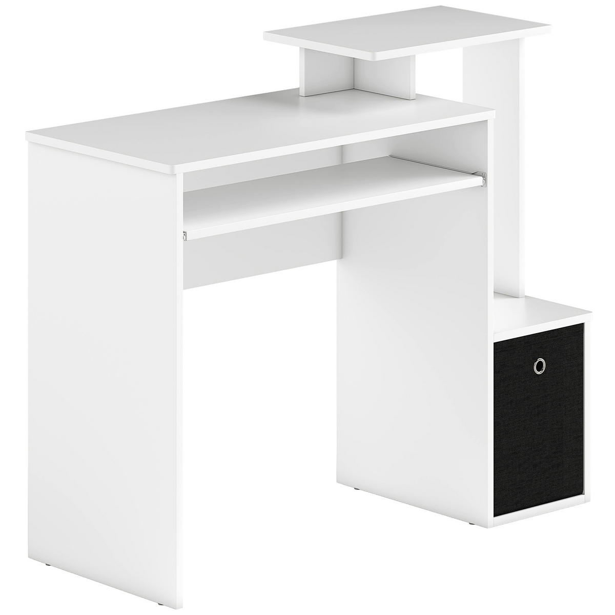 COMPUTERTISCH DE-14840 Weiß - Weiß, Holzwerkstoff (40/100/86.6cm) - ComfortXL