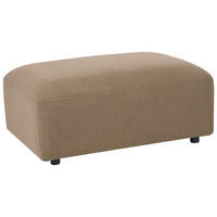 OTTOMANE Stoff Braun Hede - Braun, Textil (91/41/61cm) - Beliani