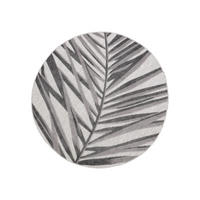 TEPPICH PATIO rund Grau 240/240 cm - Grau, Textil (240/240cm) - Tapiso