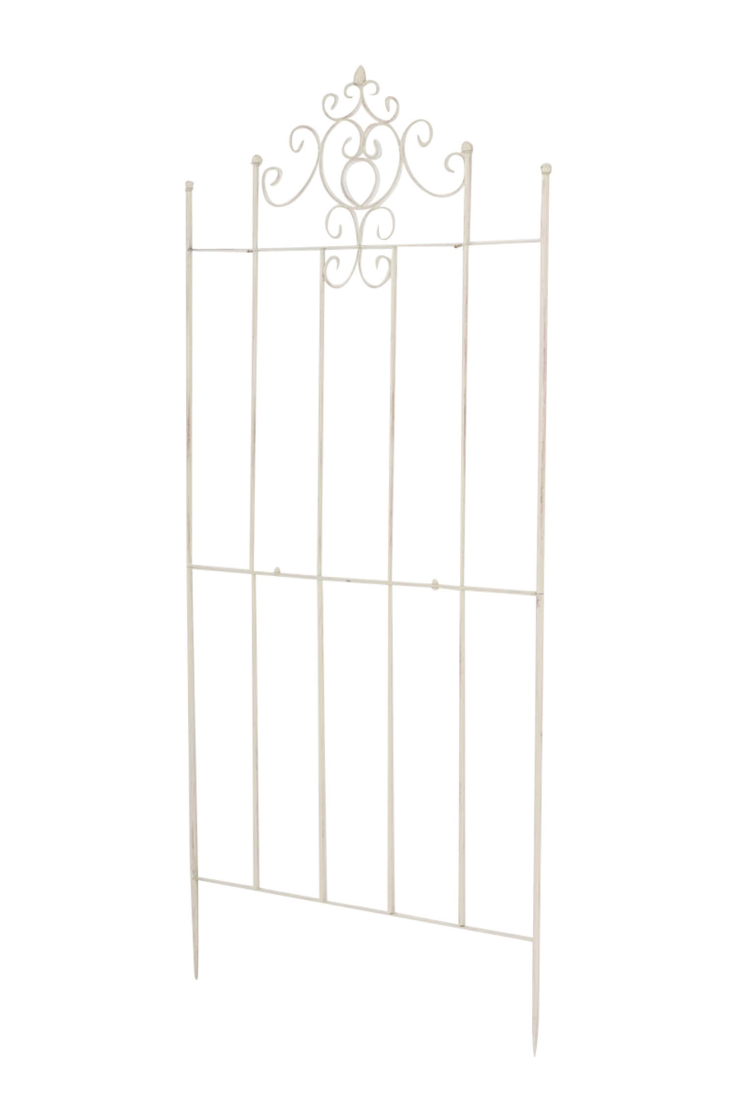RANKGITTER Paul antik-creme - Naturfarben, Metall (85.5/170/2cm) - TPFGarden