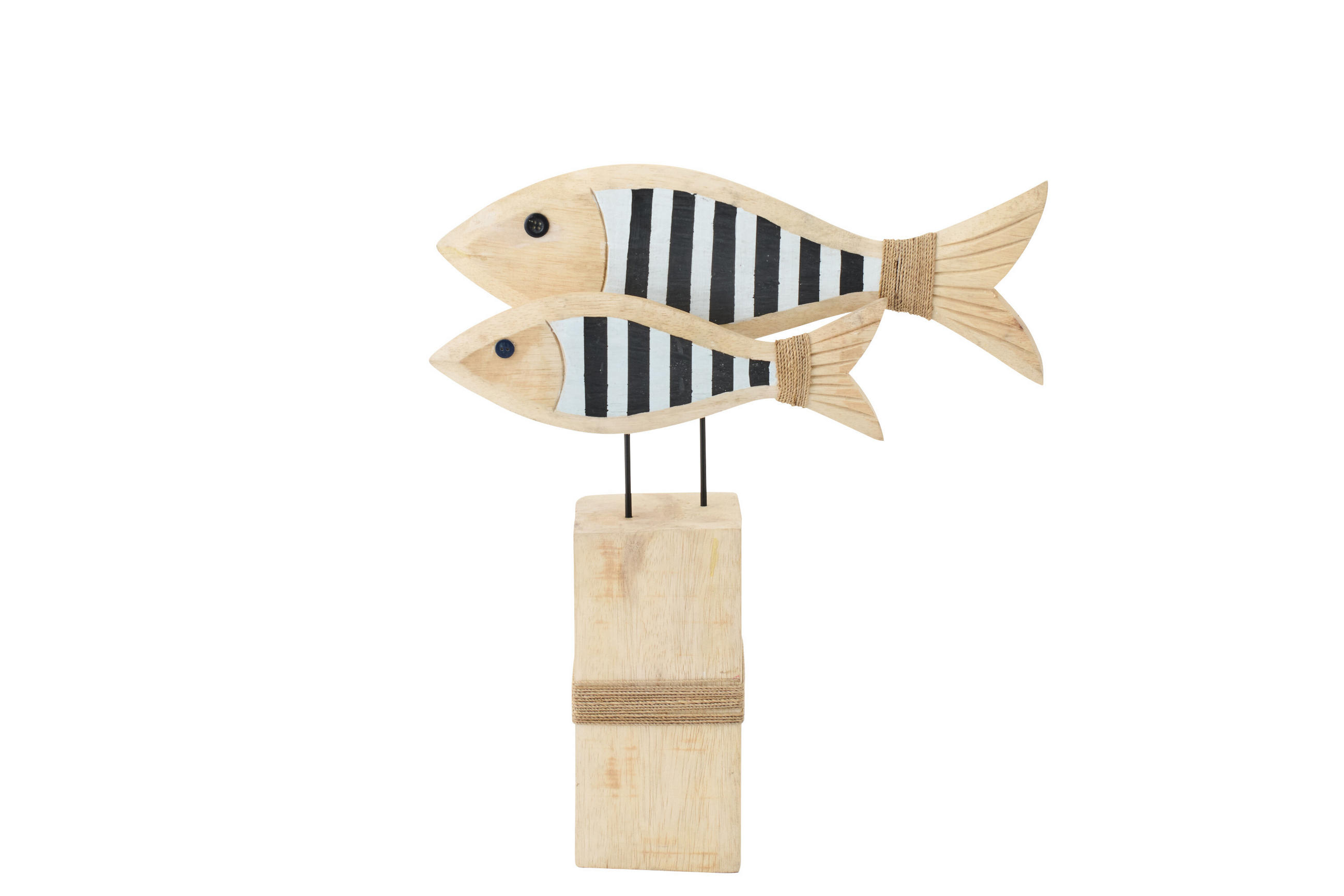 J-Line Dekoobjekt Schwarz 10x45x38 cm