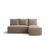 ECKSOFA mit Schlaffunktion SAVIO MINI Poso 02 Rechts - Cappuccino, Textil (200/140cm) - Bedante