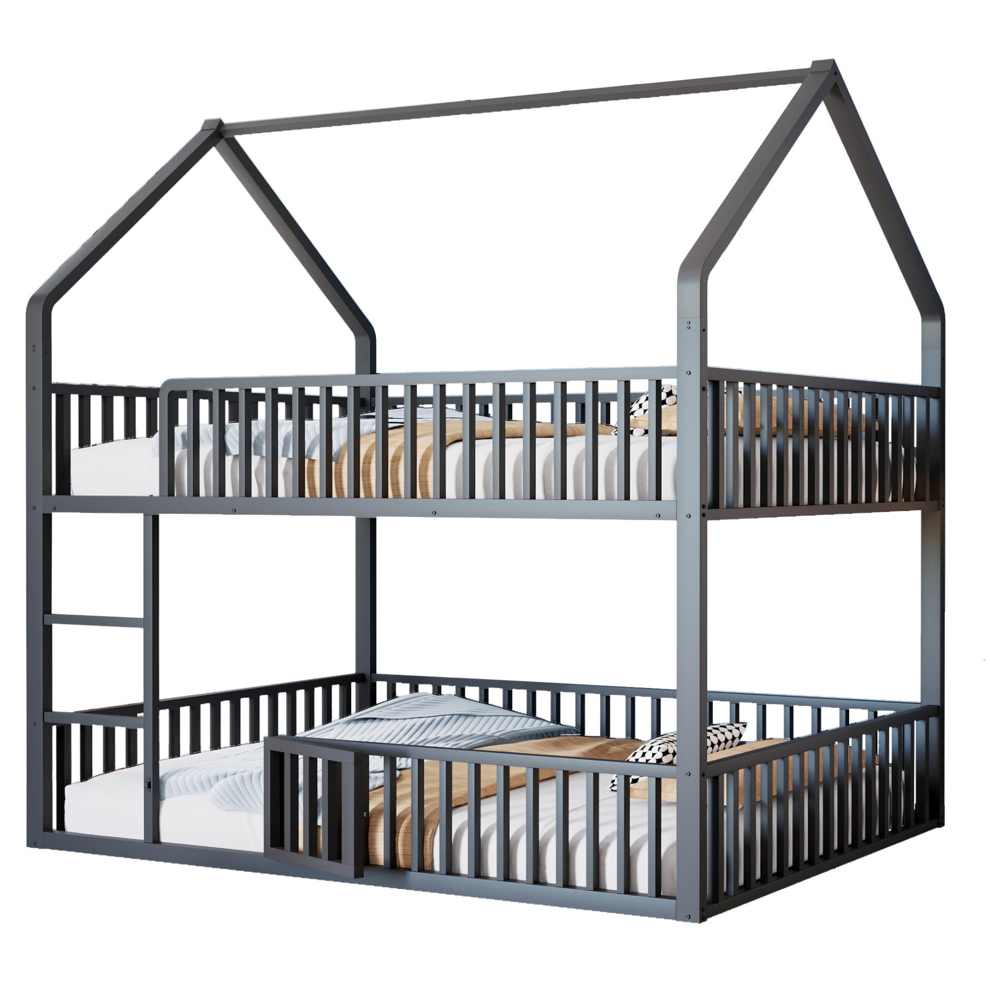 Ivmeu Etagenbett Schwarz 140x200 cm
