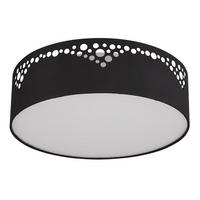 DECKENLEUCHTE Metall Schwarz Opal - Schwarz, Metall (35/35/10cm) - Globo Lighting