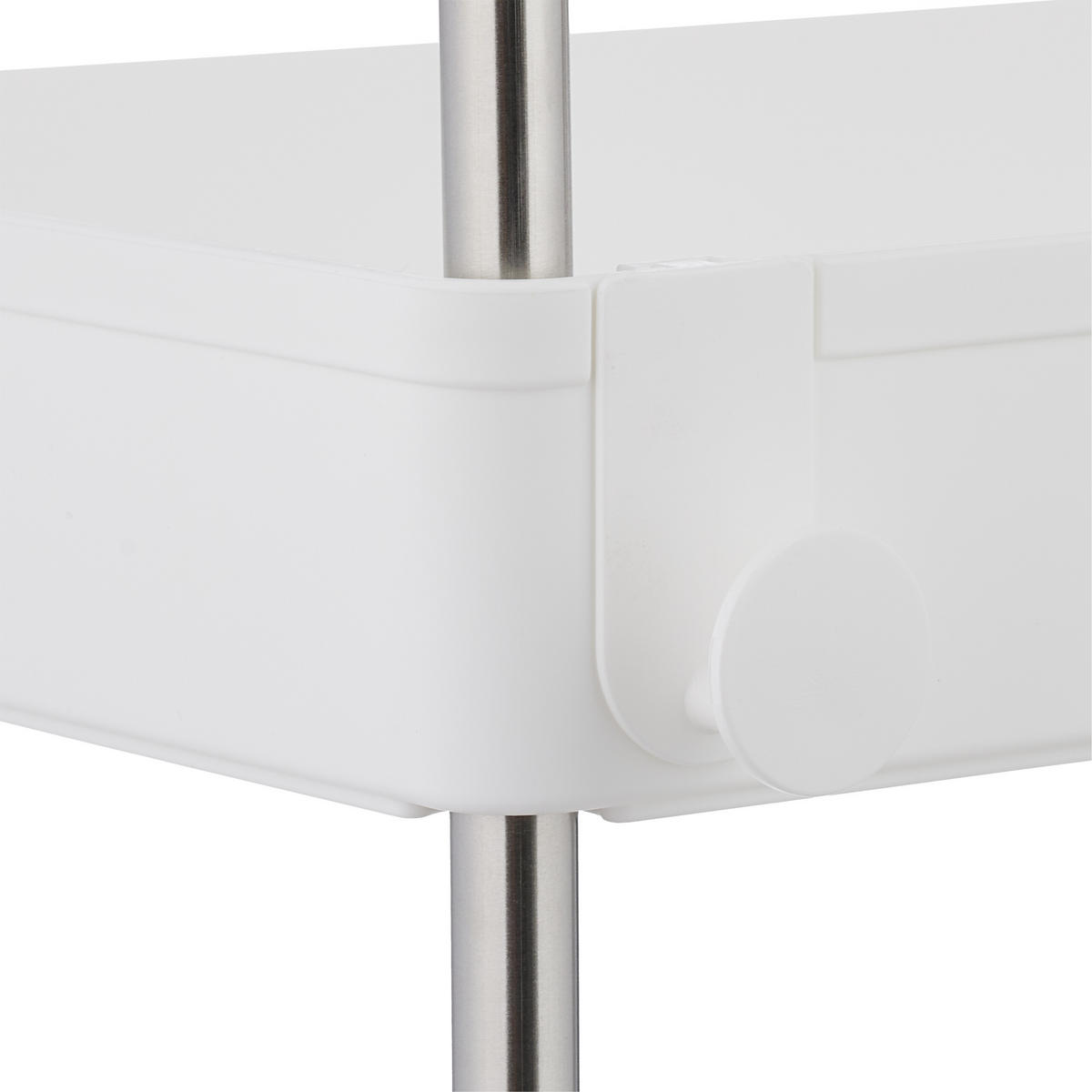 NÁBYTOK do nich - biela, kov/plast (41.5/88/23.5cm) - Relaxdays