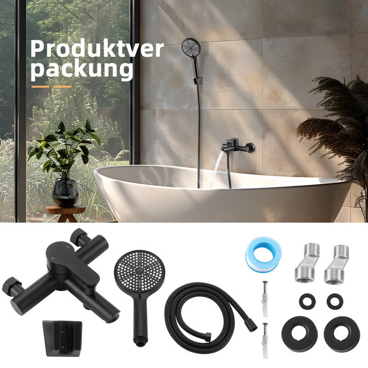 HANDBRAUSE Edith II 11/15/8cm - Schwarz, Metall (15/8/11cm) - Nettlife